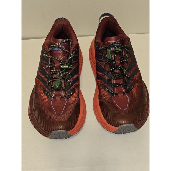 Hoka One One Womens Speedgoat 4 1106527 CHRRD Red Running Sneakers Size 8.5 - Picture 10 of 10